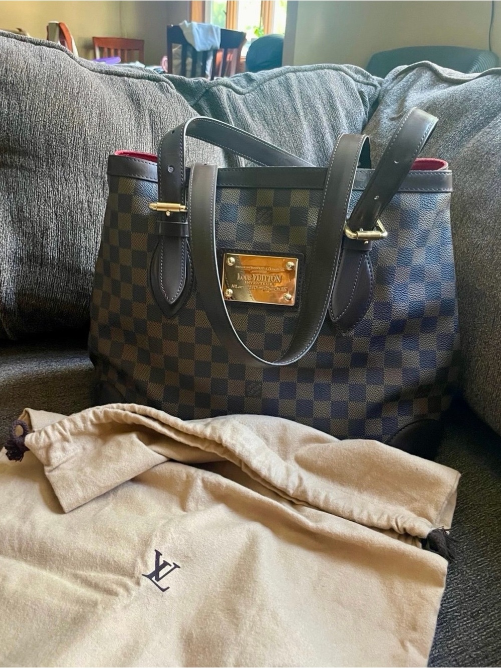 Louis Vuitton Damier Hampstead Tote